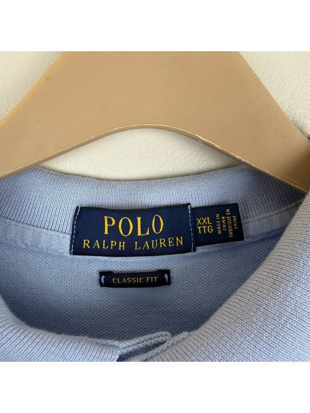 Polo Ralph Lauren Men XXL Classic Fit Blue Short Sleeve Polo Shirt Cotton Preppy